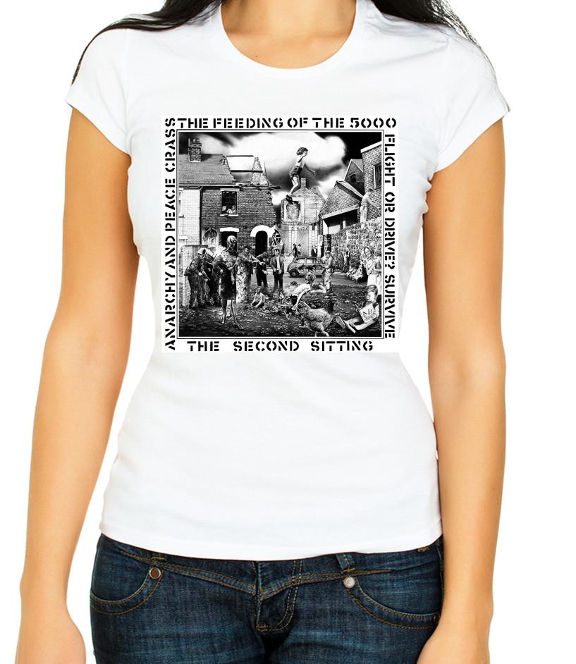 Crass The Feeding of The 5000 short sleeve Woman T-Shirt G027 L