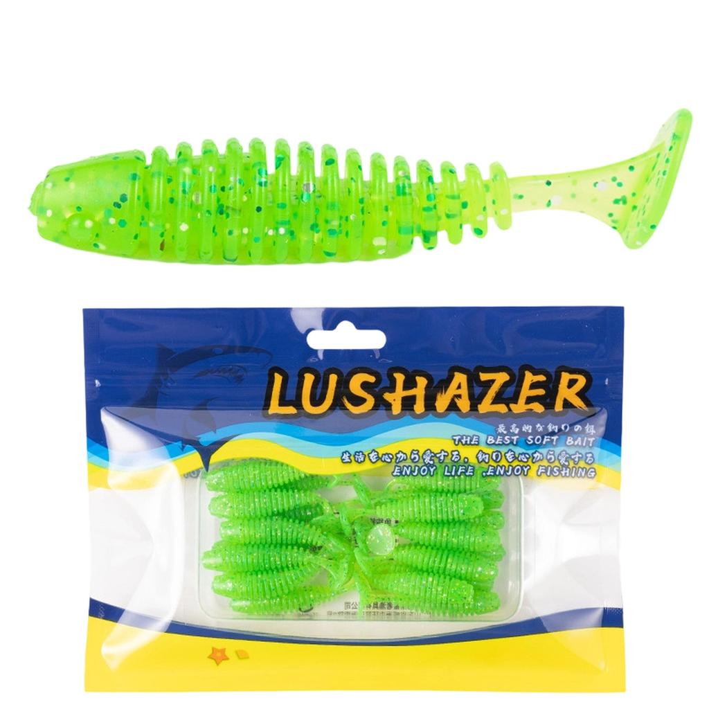 Pack of 60 Soft PVC Sinking 45mm Fishing for Bass Silicone Fishing Equipment