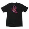 Santa Cruz SCREAMING KALEIDOHAND HAND Skateboard T Shirt BLACK