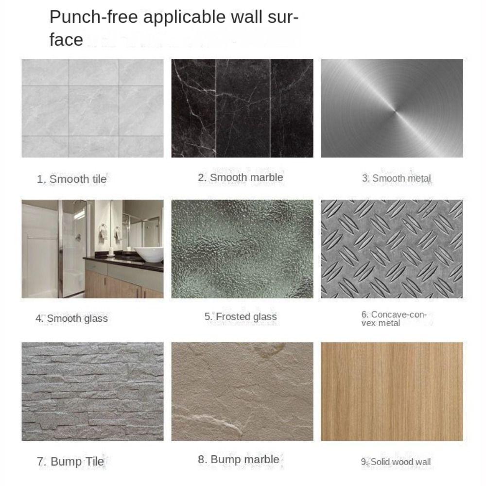 Cu cârlig fix Organizator de duș Montat pe perete Raft de duș Raft de depozitare multifuncțional Baie