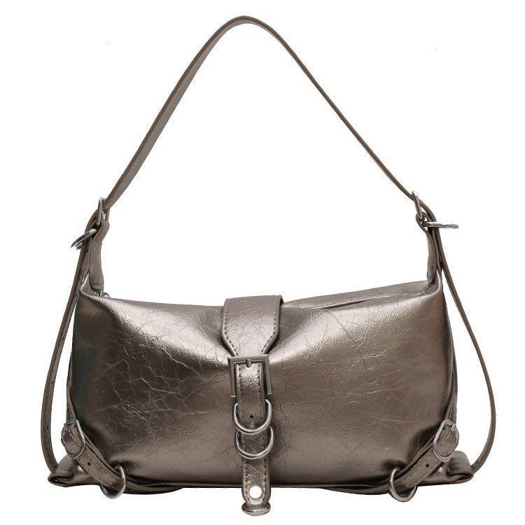 High-end Fashionable Large Capacity Bag 2023 New Korean Motorcycle Bag French Bag Small Unique Armpit Bag