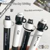 1/2/4pcs Cute Rotating Teacup Cat Gel Pens 0.5mm Fun Animal Quick Dry Pen Creative Cat Pocket Pen For School & Office