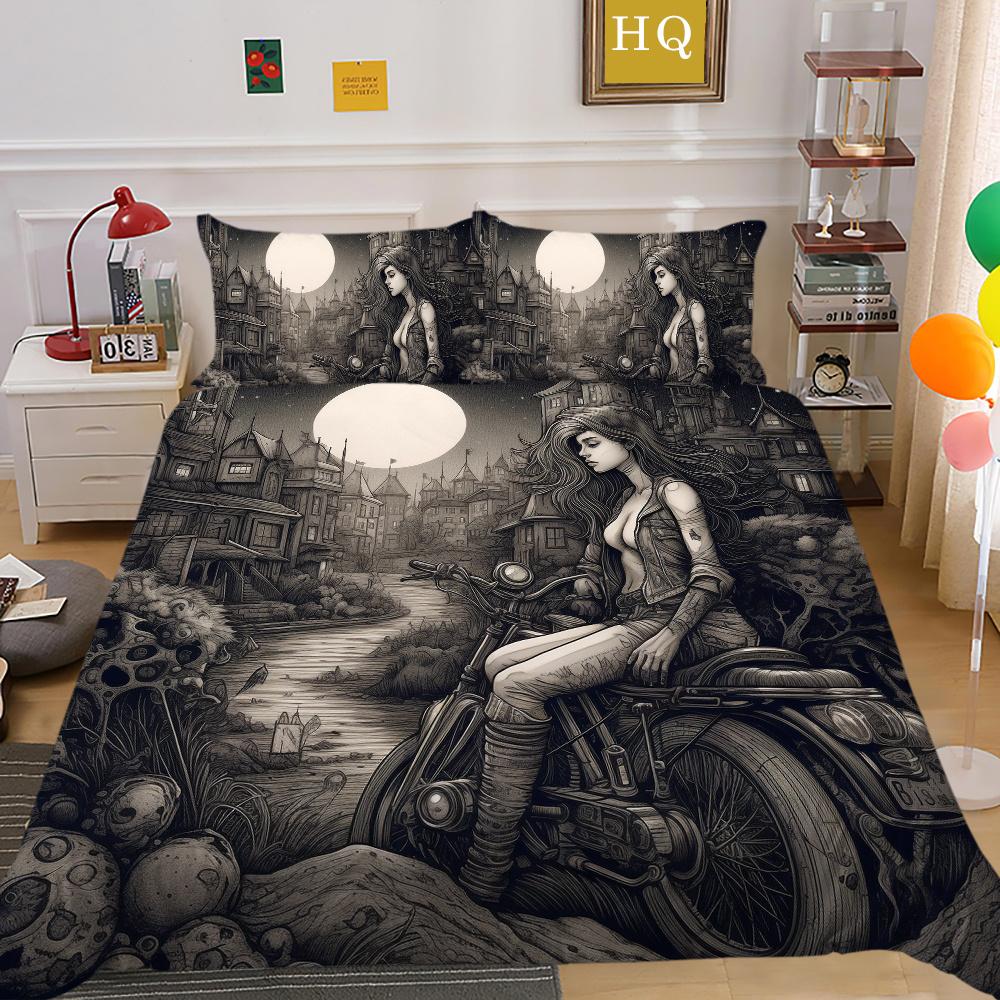 3D Luxury Bedding Cover Set Woman Single Double King Size Microfiber Comforter Duvet Cover Fashion Home Textiles