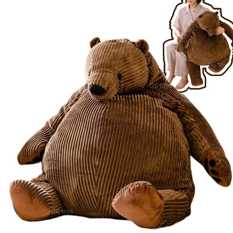 Favorite Toy Unisex Kids Brown 100Cm Giant Simulation Bear Plush Toys Stuffed Animals Plushies Lifelike Bear Soft Kids Toys Gifts Anime Home Room Decor