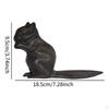 Gusseisen Türstopper Eichhörnchen Statue Türstopper Tor Keil Robust Büro Ornament Schwerlast