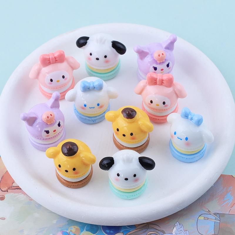 Glossy Macaron Cake Toy Cartoon Handmade DIY Cream Glue Resin Accessories