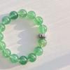 12Mm925 Silver Large Particle High Quality Natural Green Strawberry Crystal Bracelet