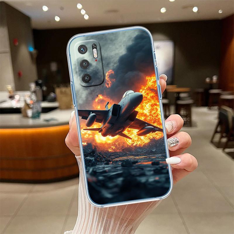 RE56 Strategic bomber aircraft Transparent Phone Case for Samsung Galaxy A04 A04S A14 A23 A34 A54 M23 M33 M52 M53