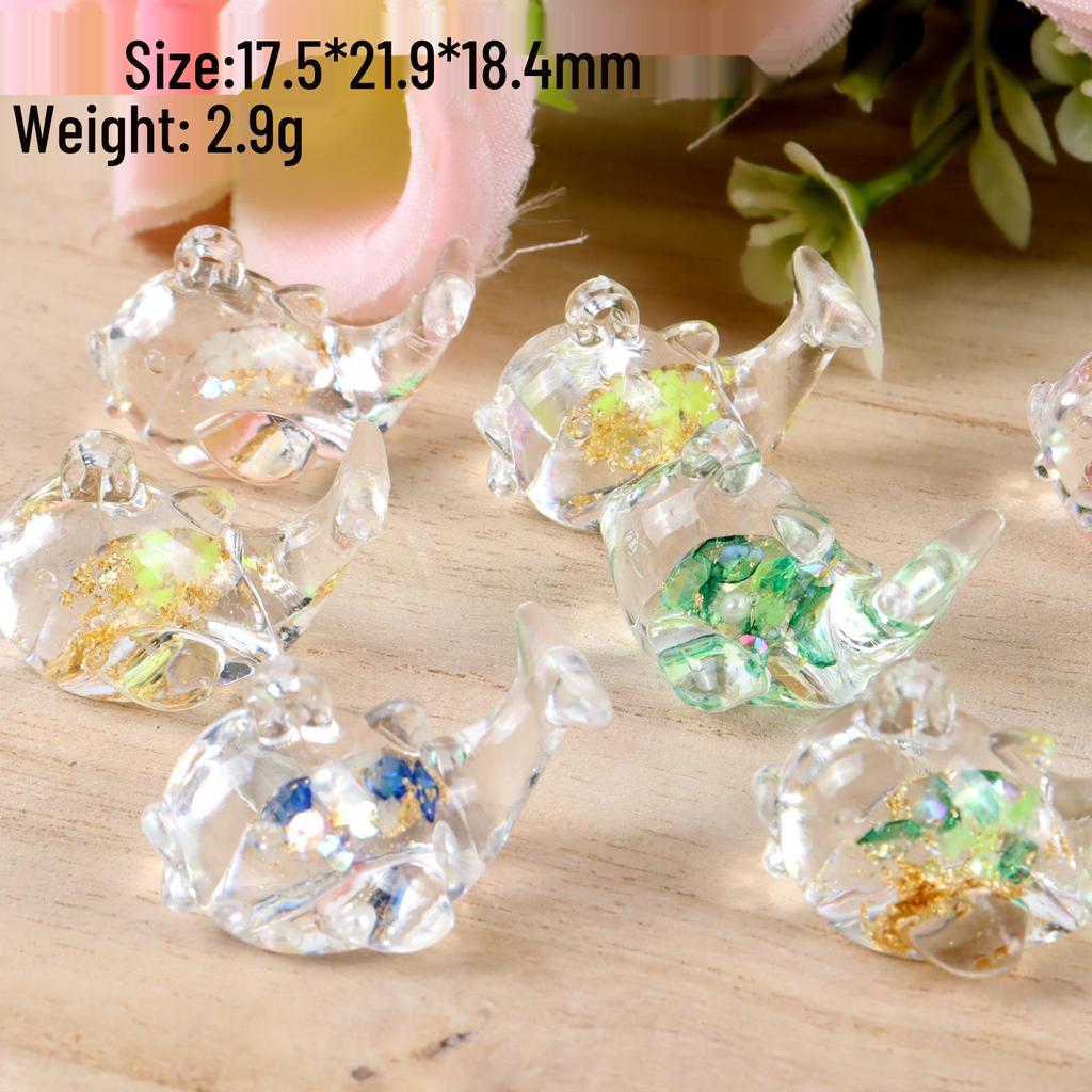 DIY Marine Animal Luminous Acrylic Pendant & Turtle Mobile Phone Lanyard