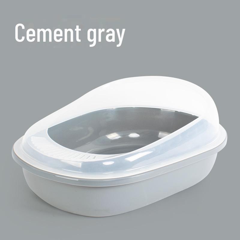 

Большой полузакрытый съемный лоток для кошек - конструкция, препятствующая разбрызгиванию для кошек Cat Litter Box