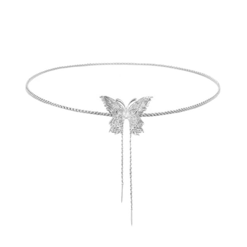 

Delicate Sturdy Alloy Rose Chain Necklace Versatile Fashion Jewelry Accessory for Trendy Women Daily Use Casual Wear