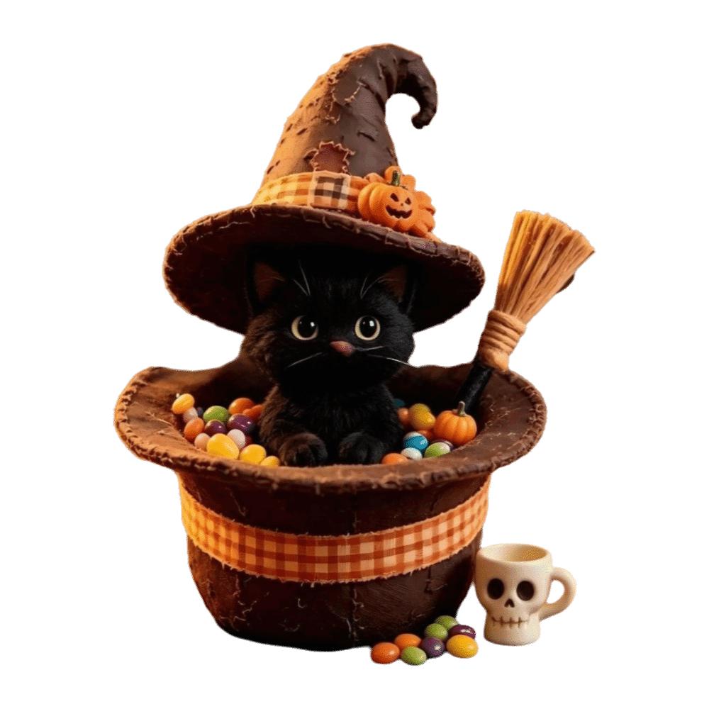 Zweiseitig bedrucktes Holzornament Handgefertigte Geisterfigur Tischdekoration Halloween