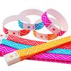 100 Pcs Disposable Paper Wristbands Fluorescent Adhesive Event Wrist Bands Party Favor ID Bracelets for Concerts Festivals