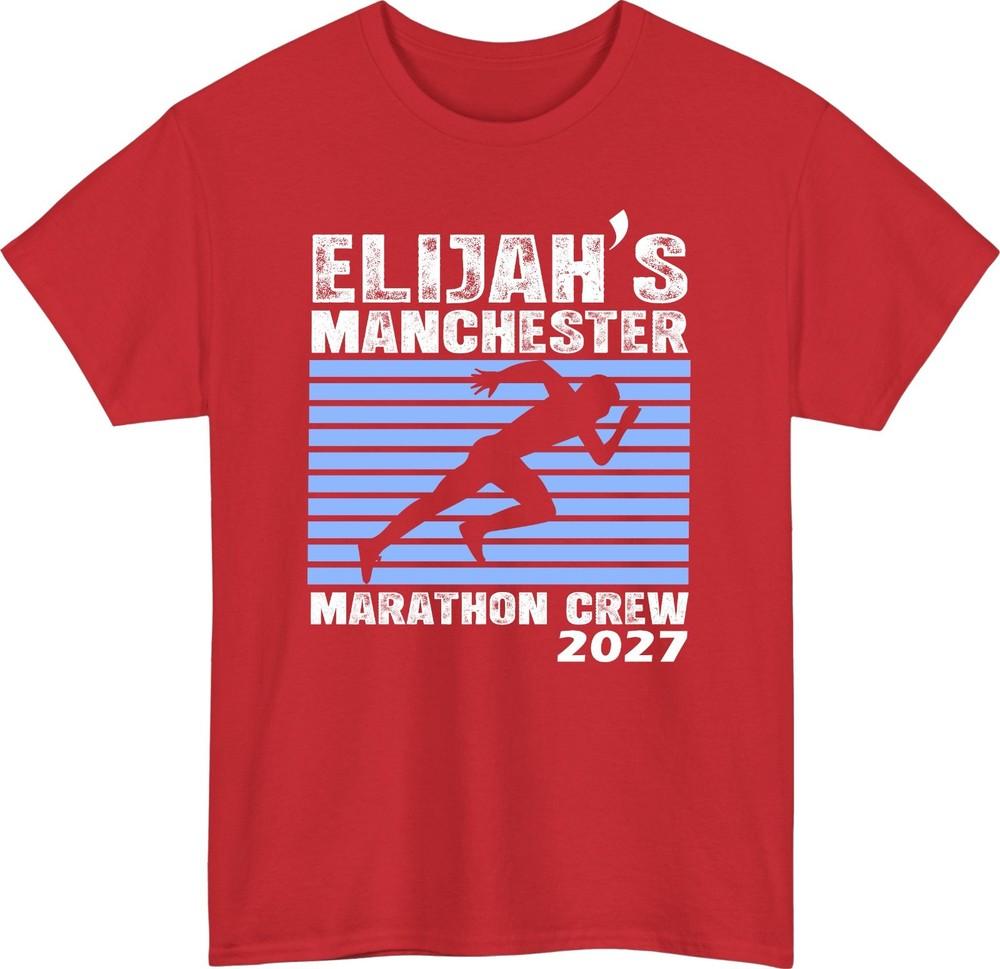 Custom Marathon Athletic TShirt Personalized Name Place Year Unisex Tee S
