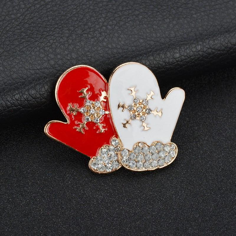 

Европейская и американская рождественская брошь - Подарок в виде Санты и снеговика