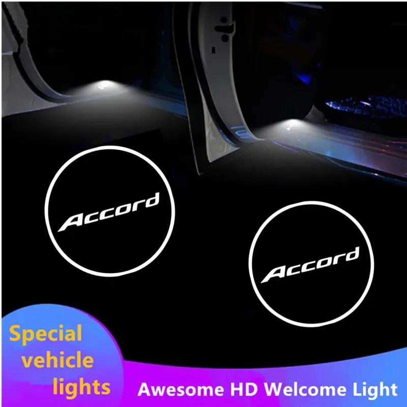 LED Car Door Lights Logo Welcome Projector Courtesy Shadow Lamps for Honda Accord 10th 7th 8th 9th 2003-2020 2021 2022 2023 2024