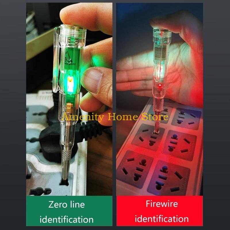 F26C Transparent Voltage Test Pen Tester Pencil Non-Contact Electrical Voltage Detector Pen Portable Testing Tool Plastic