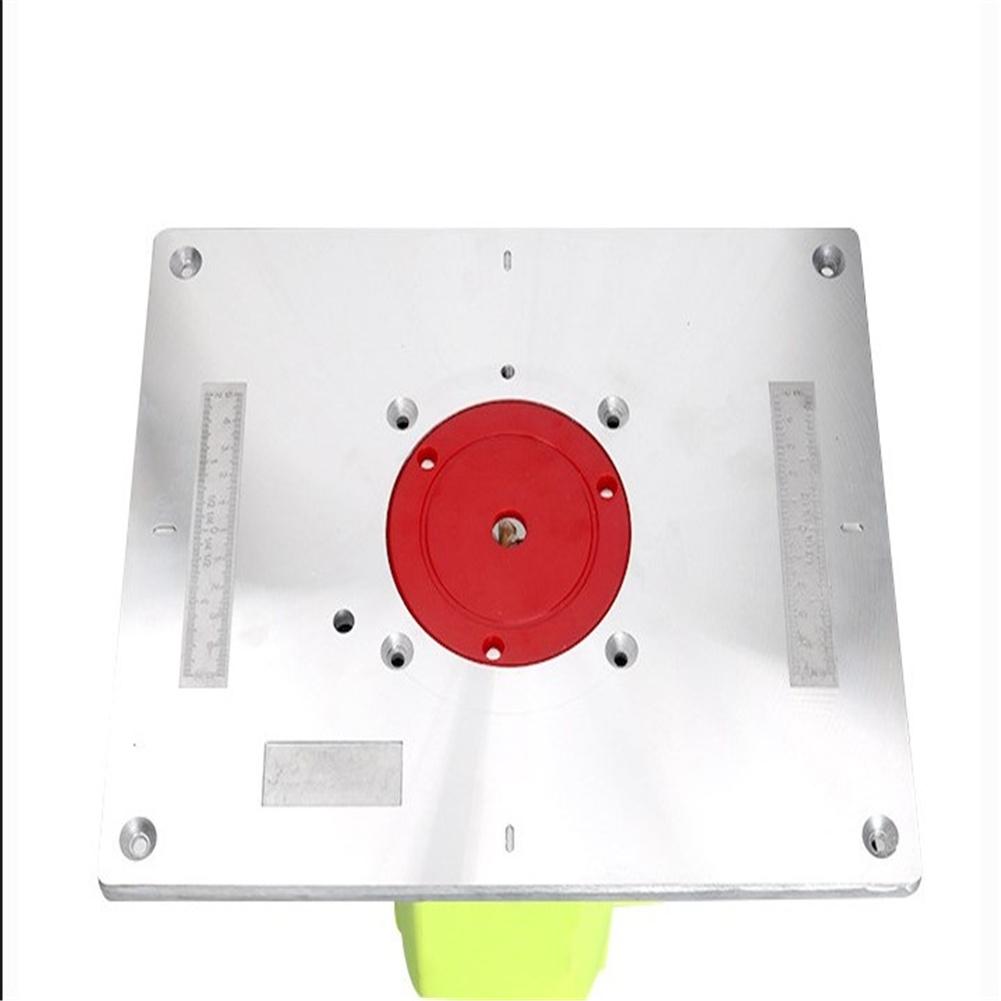 Aluminium Router  Table Insert Plate With Center Hole Plate For Woodworking Benches Router Plate Wood Tools Milling Trimming Machine