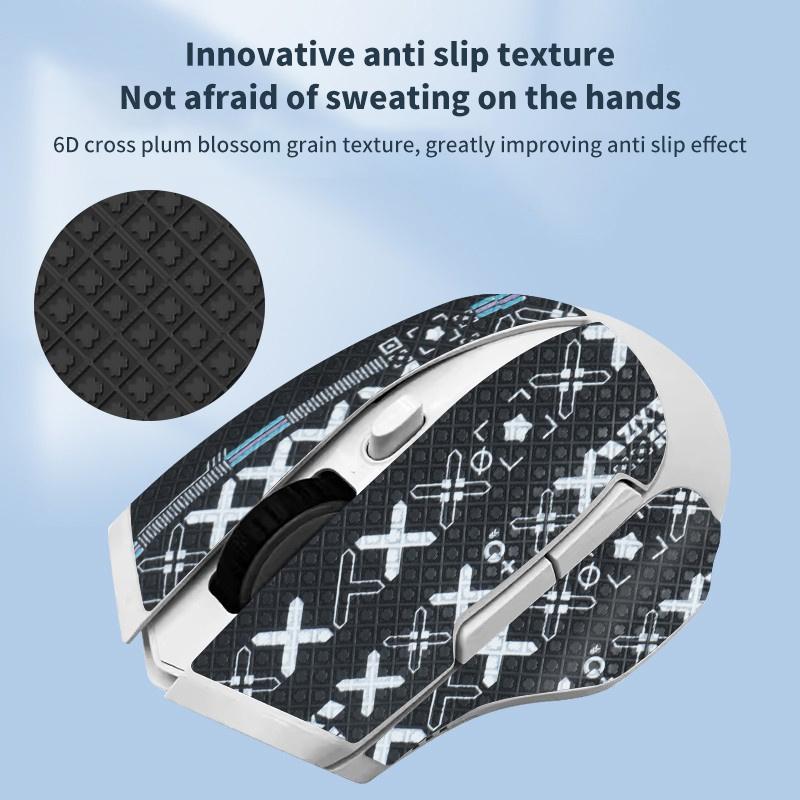Non Slip Mouse Sticker Grip Tape Skate For Machenike L8 Pro Gaming Mouse Desktop Gamer Accessories Anti-Slip Suck Sweat