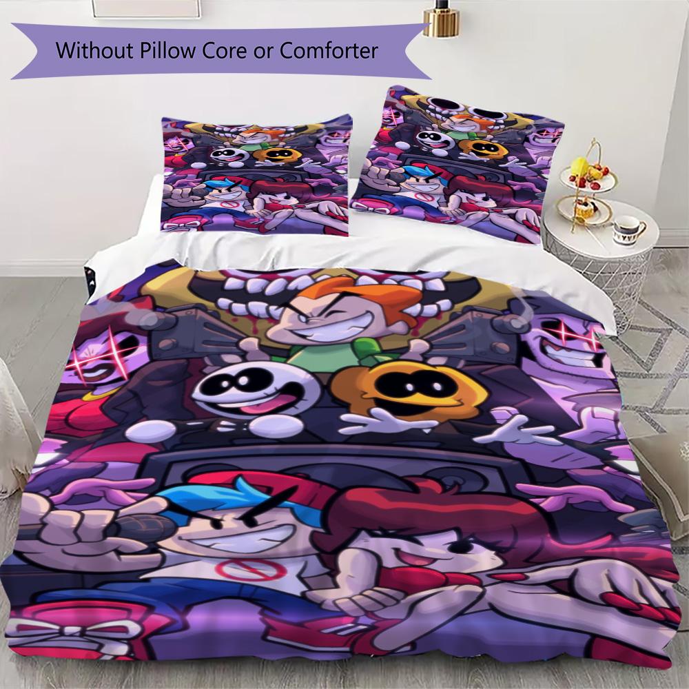 JUMBO Pattern Bedding,Quilt Set Quilt Cover Pillowcase Home Birthday Gift (1*duvet cover+2*pillowcase,without core)ZSJT0917055