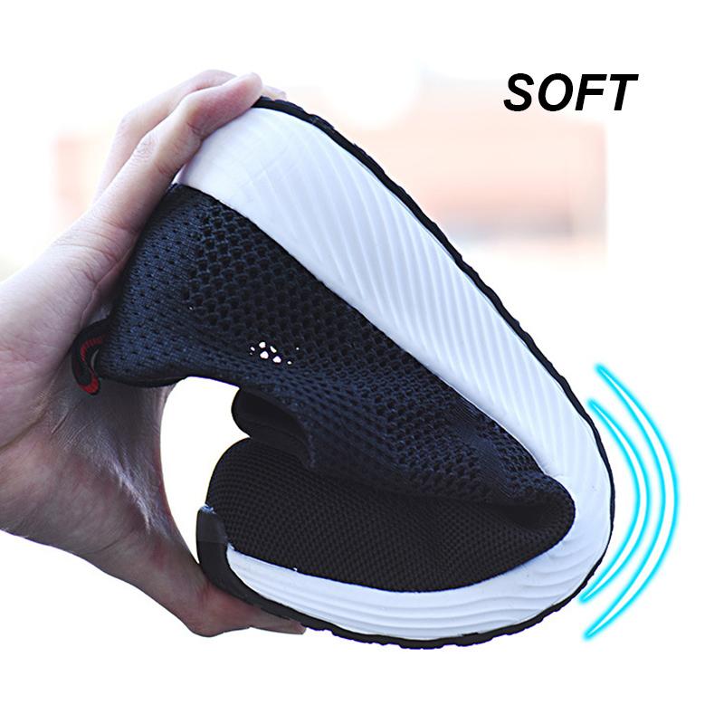 Steel Toe Anti-Puncture Men's Safety Shoes Summer Lightweight Breathable Work Safety Shoes Men Women Work Sneakers