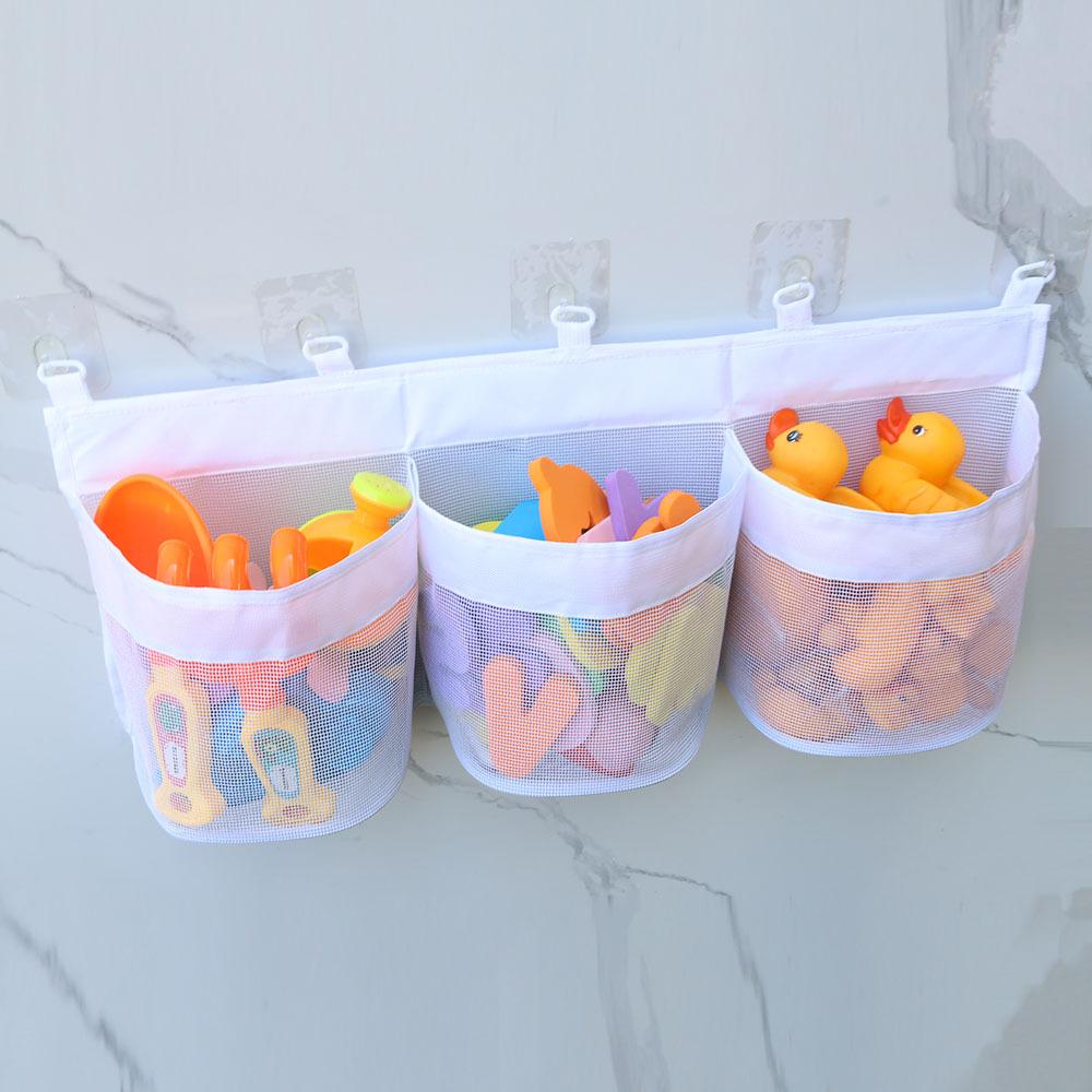Bathroom Children's Toy Storage Bag Multi-compartment Large-capacity Wall Hanging Bag