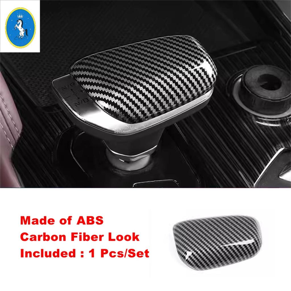 Car Gear Shift Knob Head Handle Case Decor Sequ Stickers Cover Trim For Geely Monjaro Kx11 Manjaro 2024 ABS Accessories