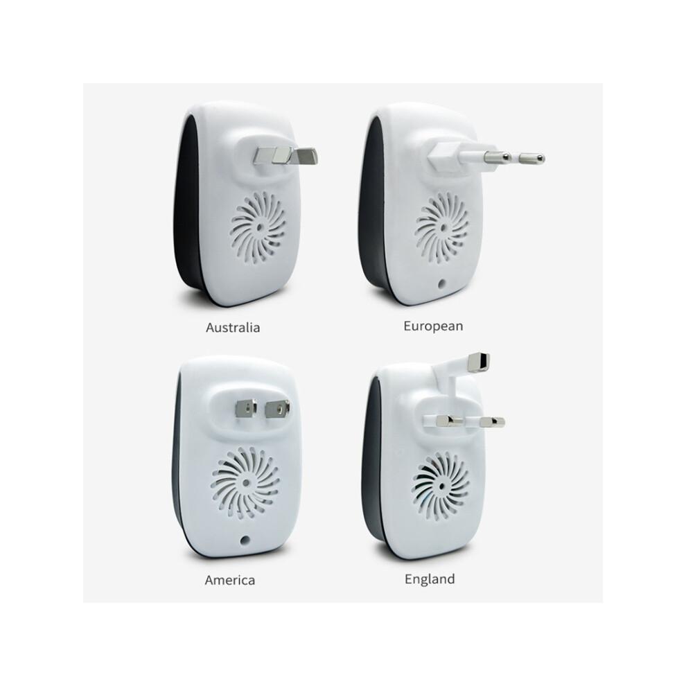 2 répulsifs électroniques ultrasoniques pour souris et moustiques, mini répulsifs domestiques (blancs)