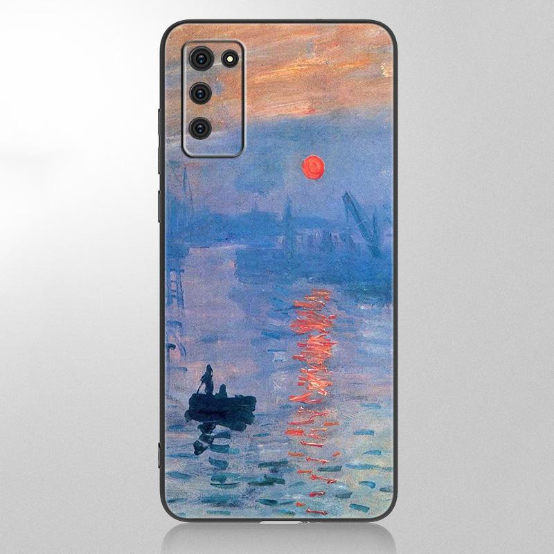 Claude Monet Phone Case For Samsung Galaxy A12 A02S A22 A32 A52 A72 A71 A51 A41 A31 A21 A11 A50 A70 A10S A20S Black Cover