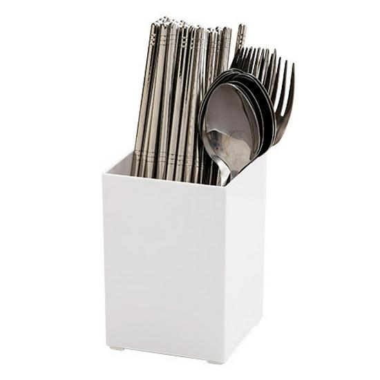 Multi-functional Chopstick and Spoon Storage Rack with Draining Feature