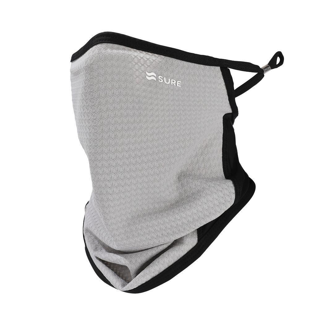 Sunshade Sunscreen Face Cover Solid Color UV Protection Veil Men's Sunscreen Face Mask  Hiking
