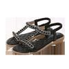 Summer Fashion Women Flat Snadals for Women 2024 Elastic Back Strap Gladiator Comfortable Non-slip Beach Shoes Wedges Sandalias
