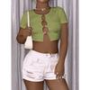 Reise Neues Damen Retro Bedrucktes Hemd Lässig Frühling Und Sommer Atmungsaktiv Kühl Sexy Täglich Date Kurzärmeliges T-Shirt Top
