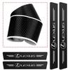 1/4/5Pcs Car Door Sill Scuff Plate Decor Carbon Fiber Stickers For Lexus Fsport UX RX350 RX450h LX600 NX300h GX460 IS300h IS250 OH1