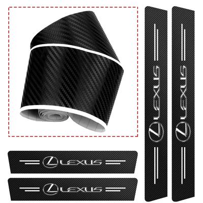 Samolepky Chrániče prahů dveří auta z uhlíkových vláken Pro RX330 IS250 Ct200h ES300h RX350 IS300h NX300h RX400h ES350 GS300 UX LX