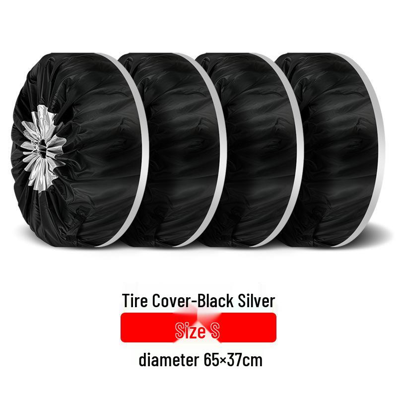 Car Tire Cover and Storage Bag for Spare, Snow, and Drift Tires