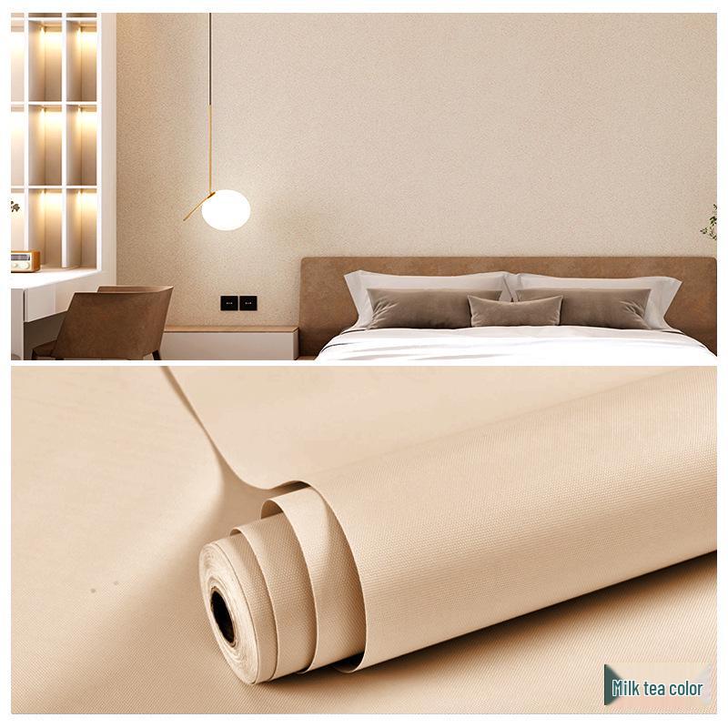 Self-Adhesive Waterproof Wall Stickers for Bedroom & Living Room - Thickened, Solid Color, Moisture-Proof, Ideal for Walls & Cupboards