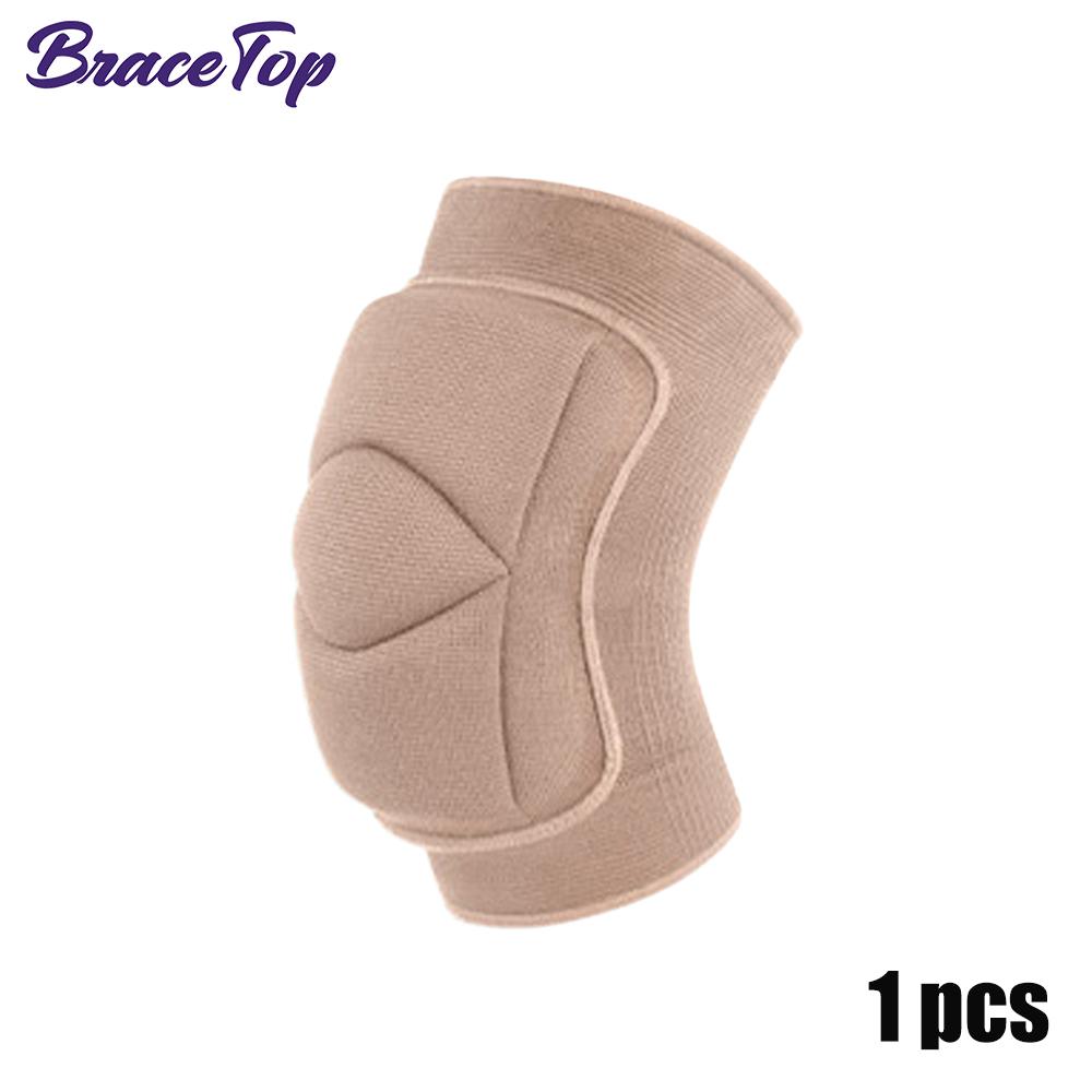 Bracetop Sports Non-Slip Knee Brace Soft Knee Pads Breathable Knee Sleeve For Dance Wrestling Gym Volleyball Basketball Running