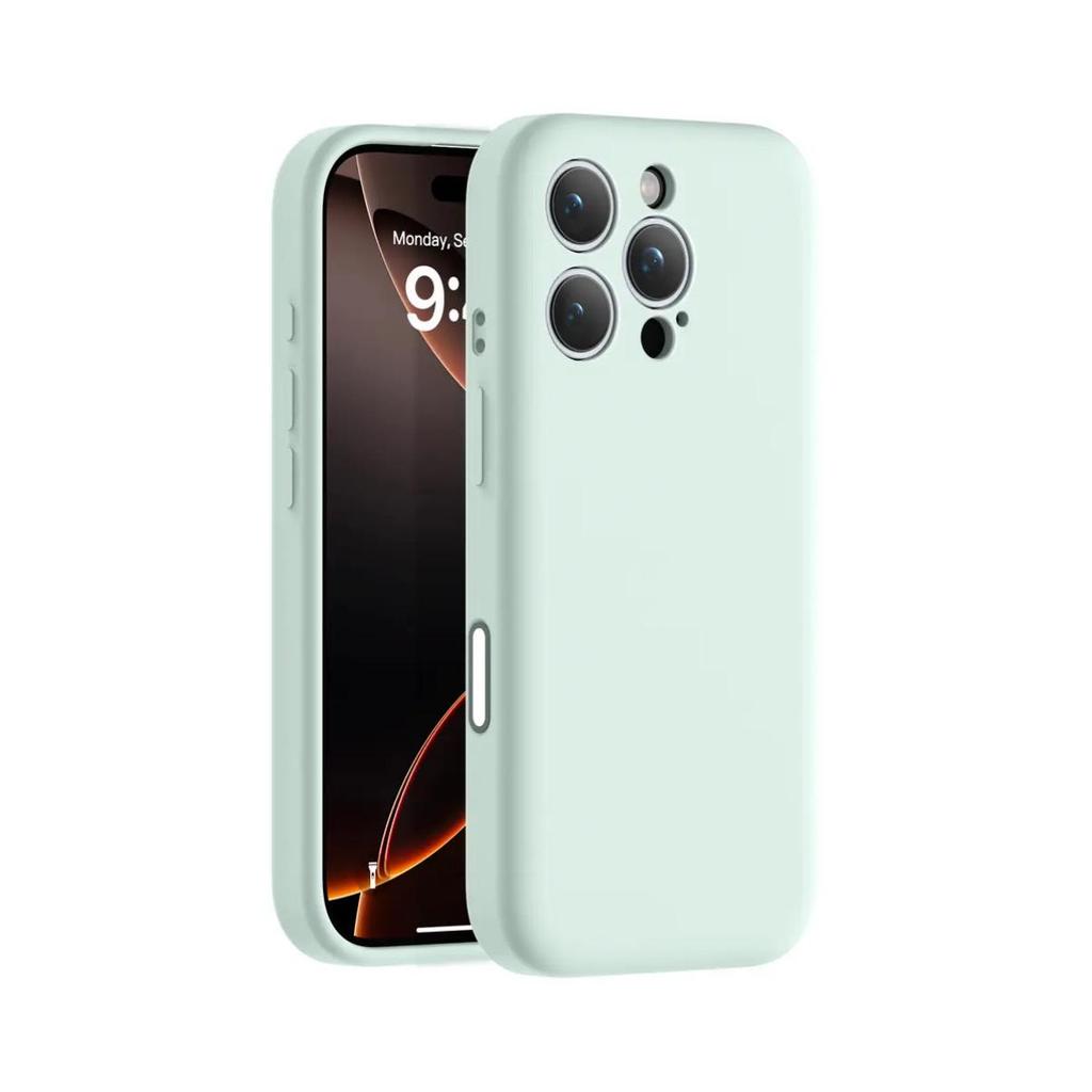 Custodia Magnetica in Silicone a 16 Pulsanti per iPhone 15 Pro Max con Design Lenti a Filo