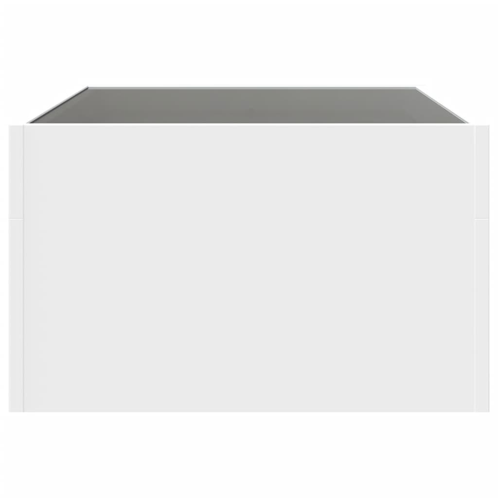Stolik Kawowy Z Led Infinity, Biały, 70X50X30 Cm