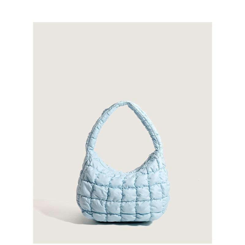 Summer New Cloud Shape Mini Bag For Women Fashion Pleated Versatile Handheld Shoulder Underarm Purse