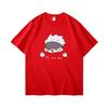 Jujutsu Battle Anime Peripheral Gojo Wu Pure Cotton Cartoon Printed Unisexs and Unisexs Clothing Summer New Short Sleeves