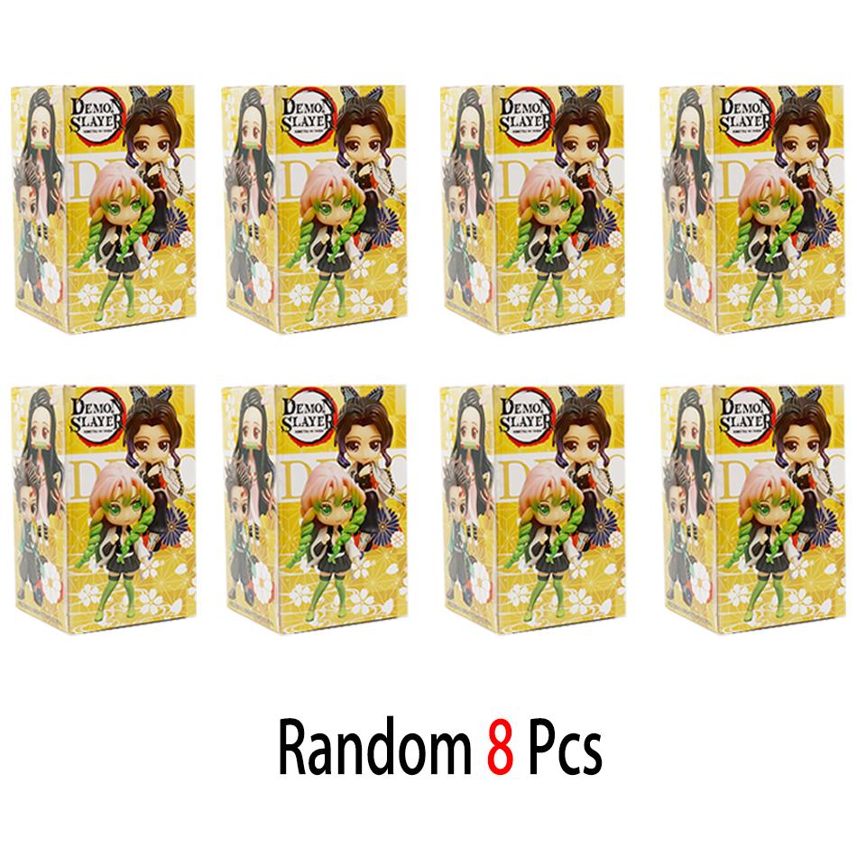 2026 NEW  Demon Slayer Blind Box Anime cartoon 6Pcs 8Pcs 12Pcs 20Pcs Sets Kimetsu No Yaiba PVC Dolls Desktop Decora