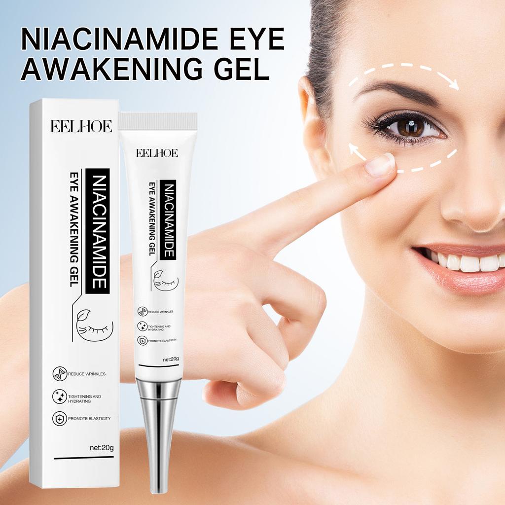 EELHOE Niacinamide Anti-Wrinkle Eye Cream Dark Circles Corrector Remove Eye Bag Cosmetics Lift Firm Fade Fine Lines Anti-aging Skin Care