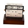 Large Rotating Perpetual Calendar Desktop Stand Countdown Timer Office Planner Table Decor