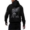 Jordan SS24 Cartoon Anime Thin Fleece Pullover Hoodie Long Sleeve American Vintage Sweatshirt Men Hoodies Black FV8595-010