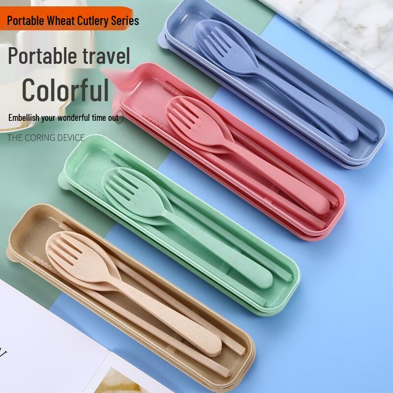 Fumaiide Wheat Straw Portable Cutlery Set