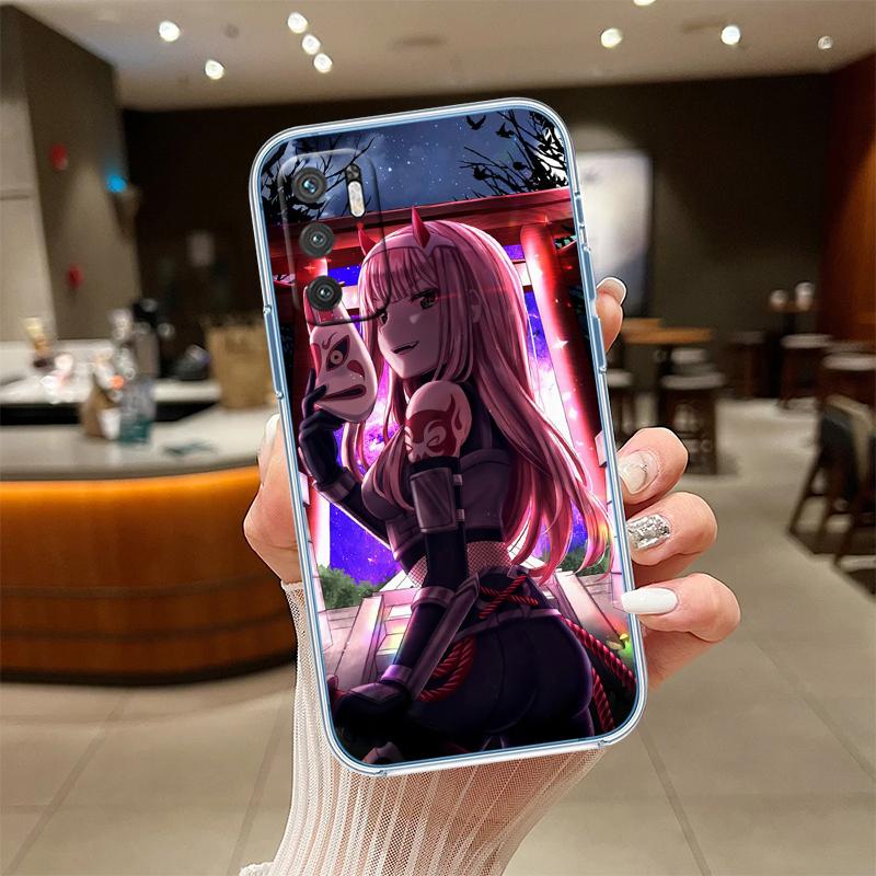 UP50 Zero Two Transparent Phone Case for Motorola Moto G7 G8 G9 G84 G85 G73 G24 G15 Z2 Play Power Plus