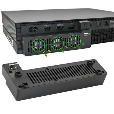 Chladicí ventilátor pro Xbox One X, Externí USB chladicí systém s 3 chladicími ventilátory pro herní konzoli Xbox One X