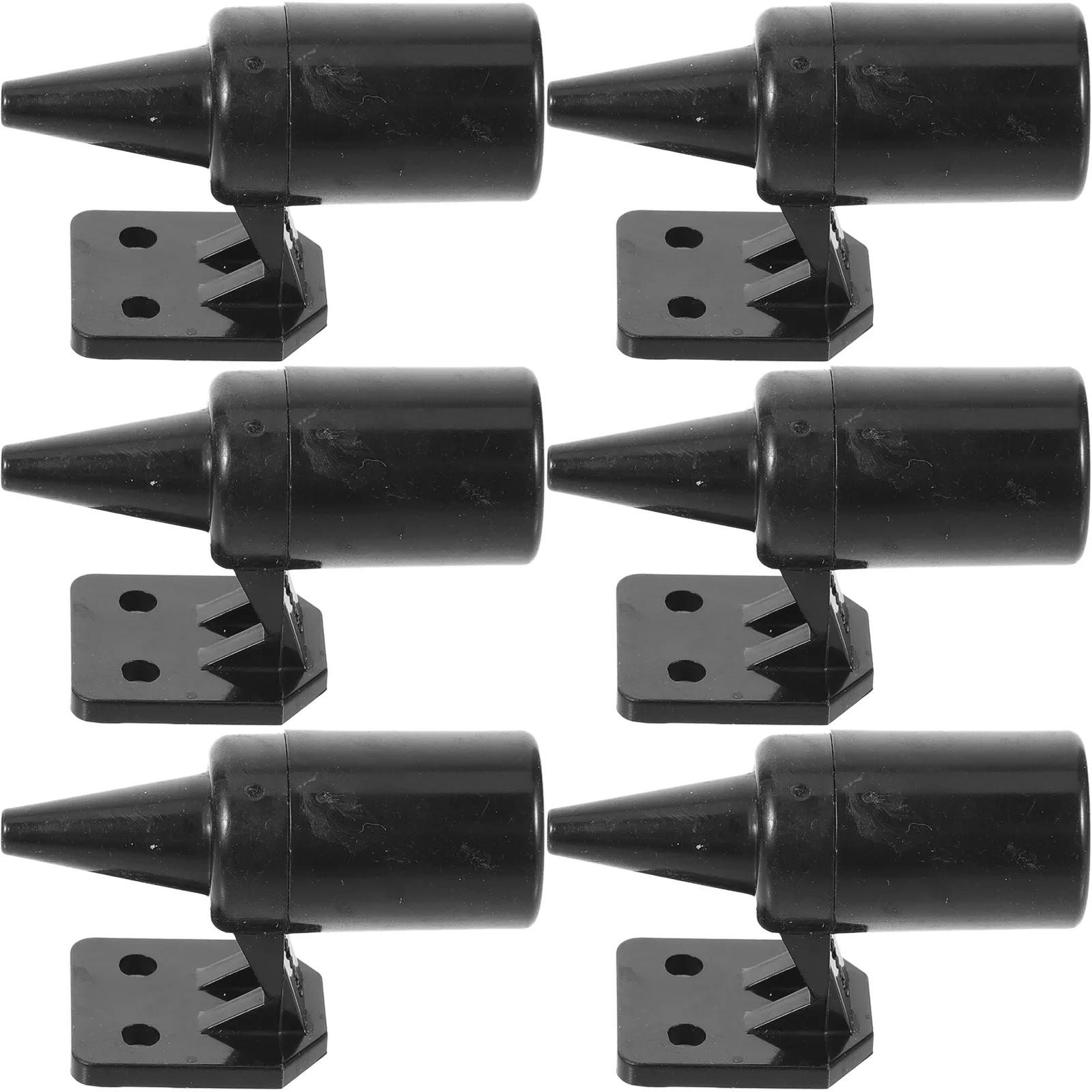 Deer Warning Whistles Device Portable Deer Repelling Whistles Mini Car Safety Deer Whistle Weather-Resistant Animal Alert 6Pcs чёрный